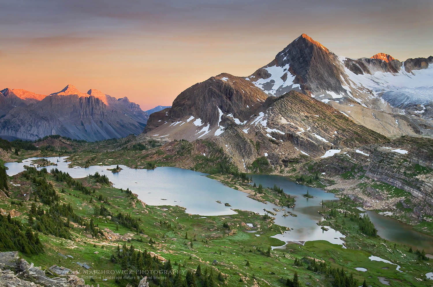 Russell Peak and Limestone Lakes Basin, Height-of-the-Rockies Provincial Park British Columbia Canada #46236