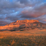 Castle Reef Mountain Sun Canyon Montana