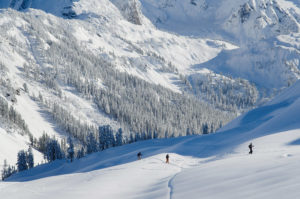 Backcountry skiers North Cascades Washington