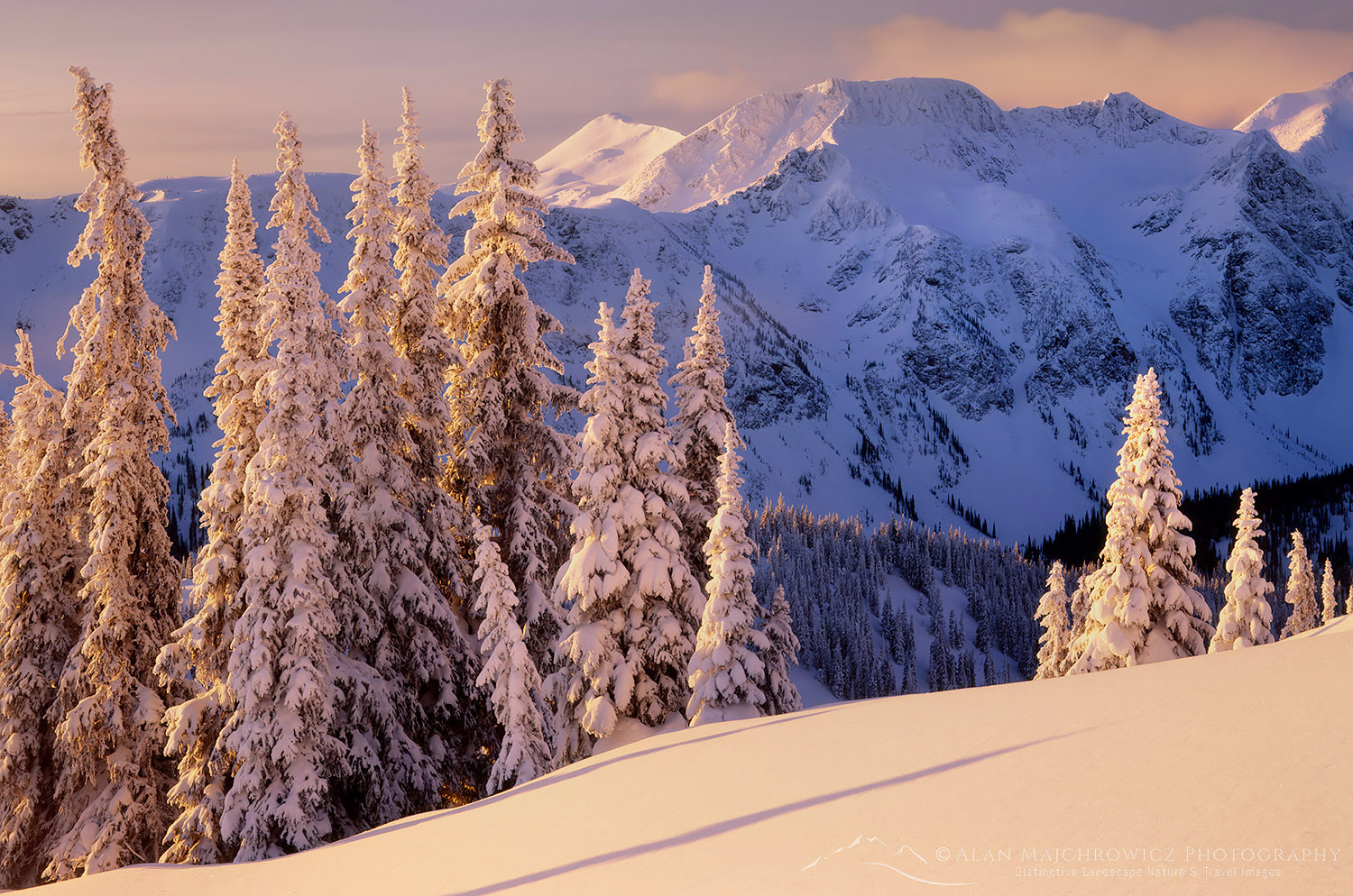 Trophy Mountains, Wells Grey Provincial Park British Columbia Winter Photography