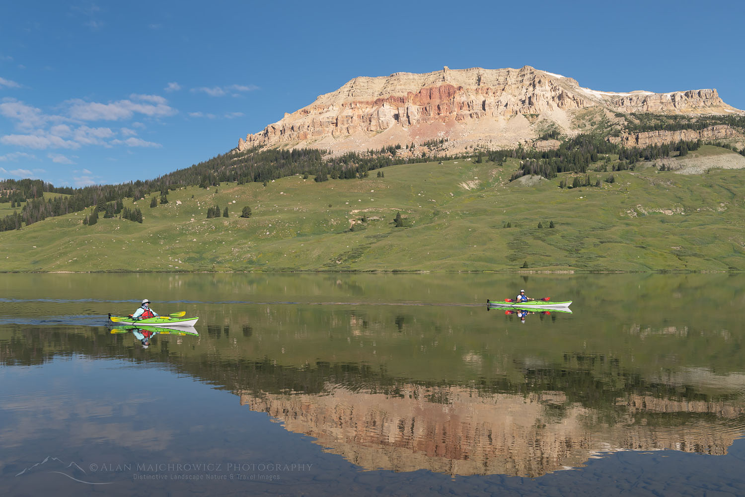 Two kayaks on Beartooth Lake Shoshone National Forest Wyoming #69479