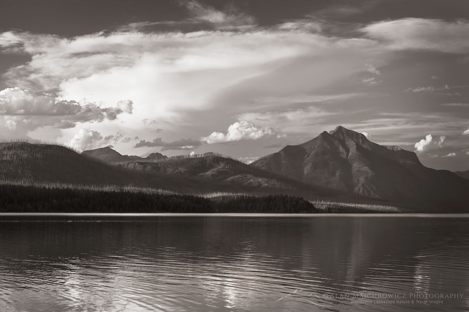 Lake McDonald Glacier National Park Montana #70097bw