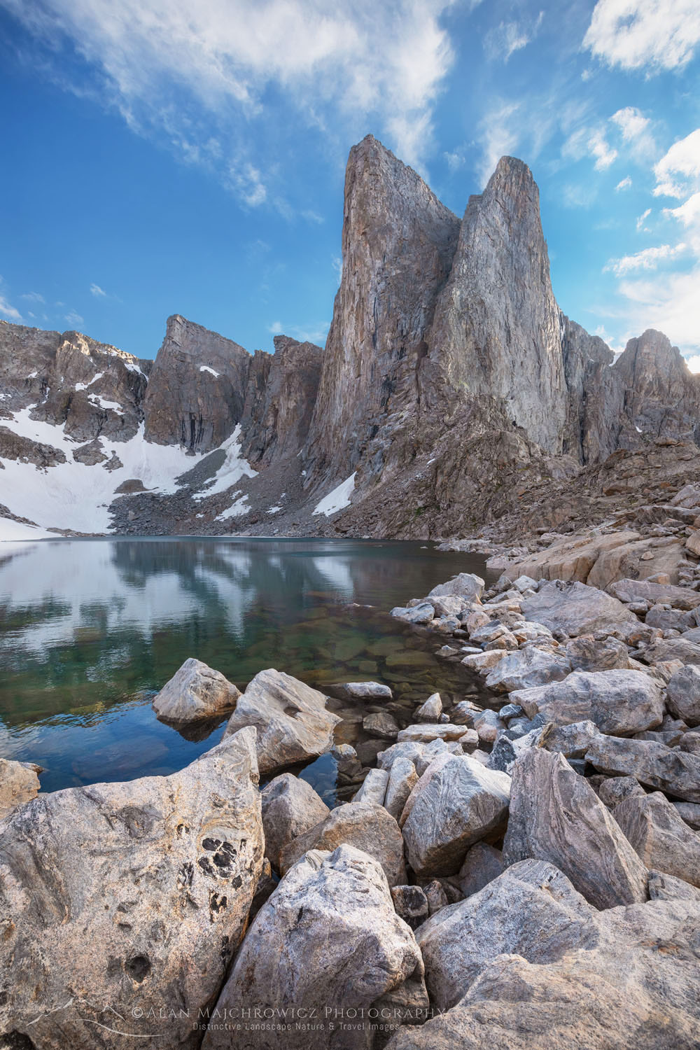 Pronghorn Peak and Lake Donna. Bridger Wilderness, Wind River Range Wyoming #69200