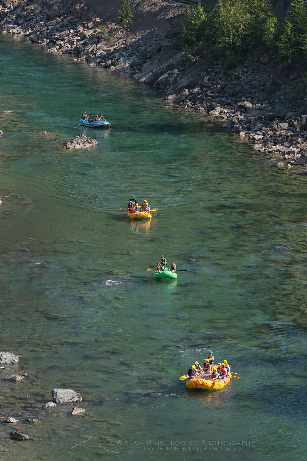 Rafting on the Middle Fork Flathead River Glacier National Park Montana #70159