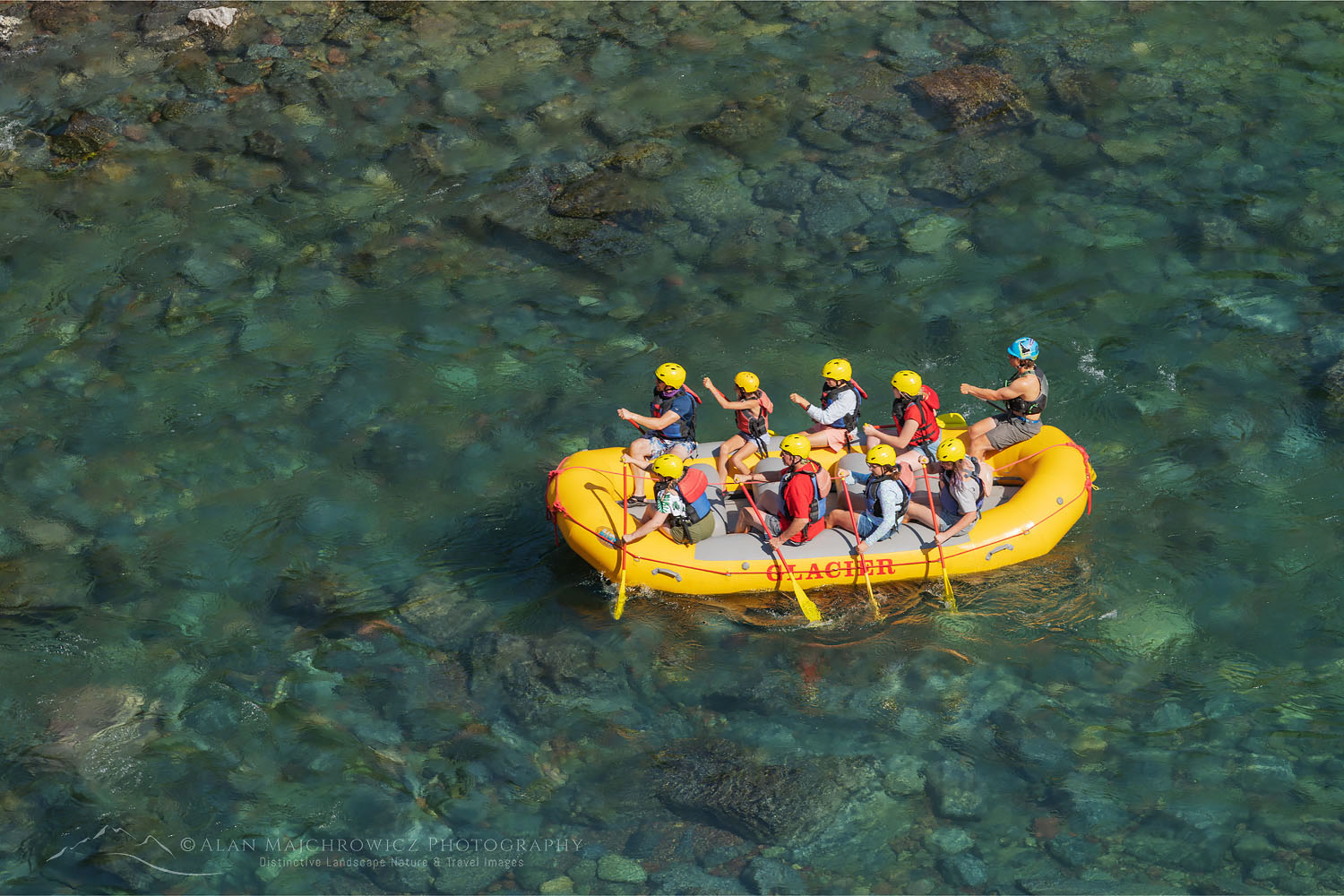 Rafting on the Middle Fork Flathead River Glacier National Park Montana #70164