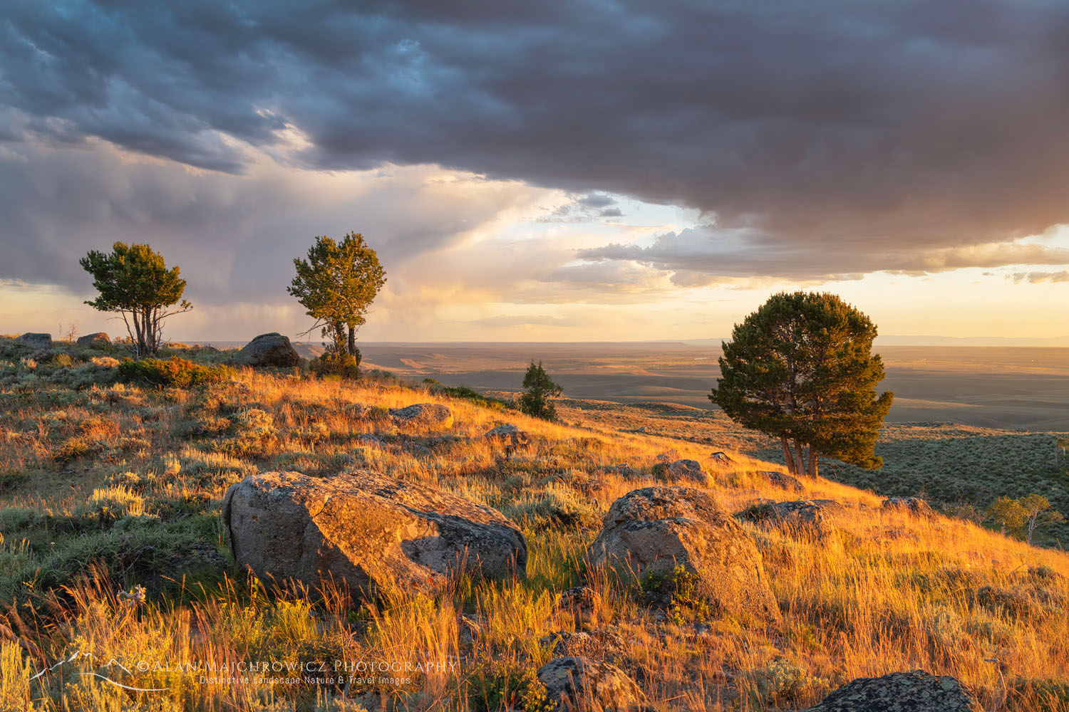Stormy sunset from Scab Creek Trailhead. Bridger-Teton National Forest Wyoming #69039