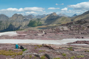 View from Comeau Pass, Glacier National Park Montana