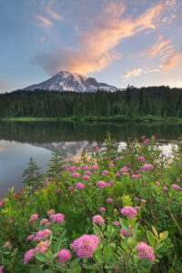 Mount Rainier sunrise from Reflection Lake