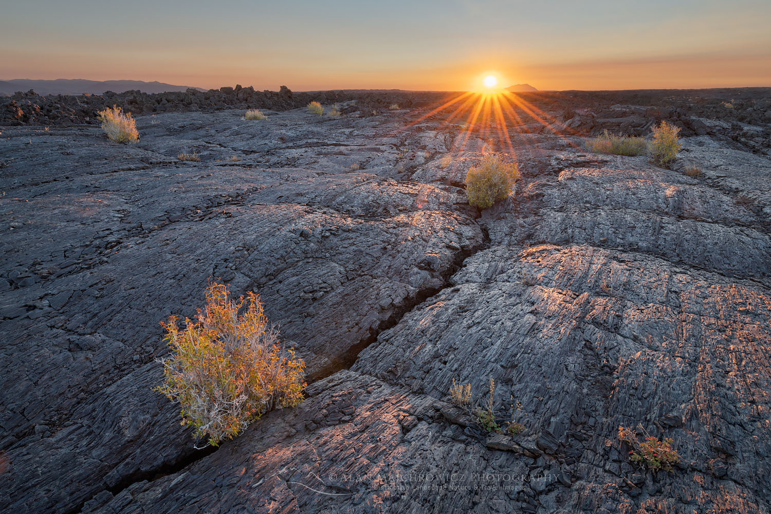 Sunrise over Blue Dragon Lava Flow, Craters of the Moon National Monument #73993