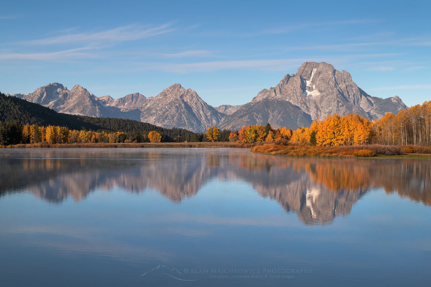 Fall color at Oxbow Bend of the Snake River, Grand Teton National Park Wyoming #74135