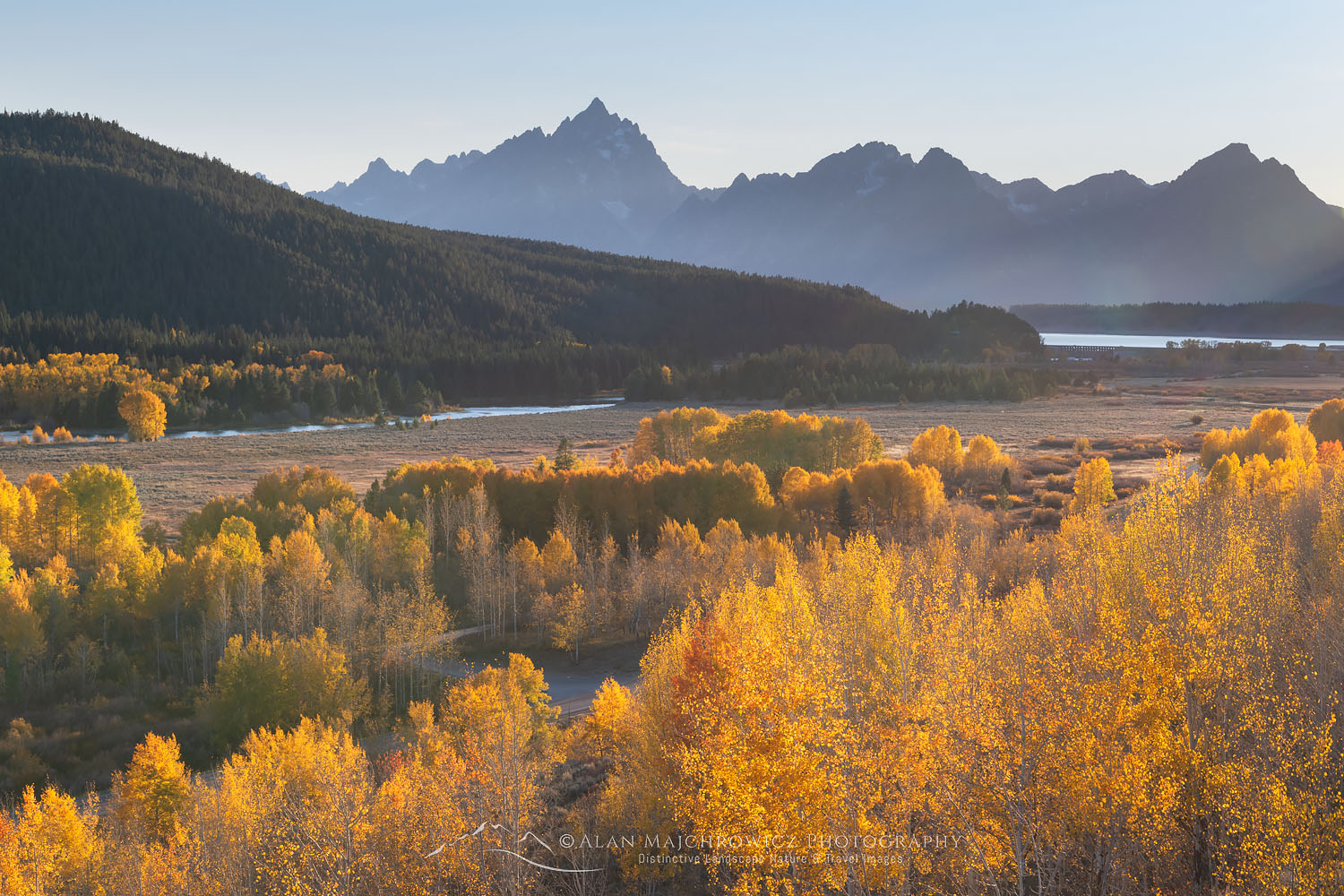 Fall color at Oxbow Bend, Grand Teton National Park Wyoming #74197