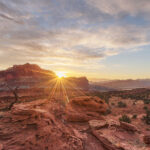Sunrise from Panorama Point, Capitol Reef National Park Utah