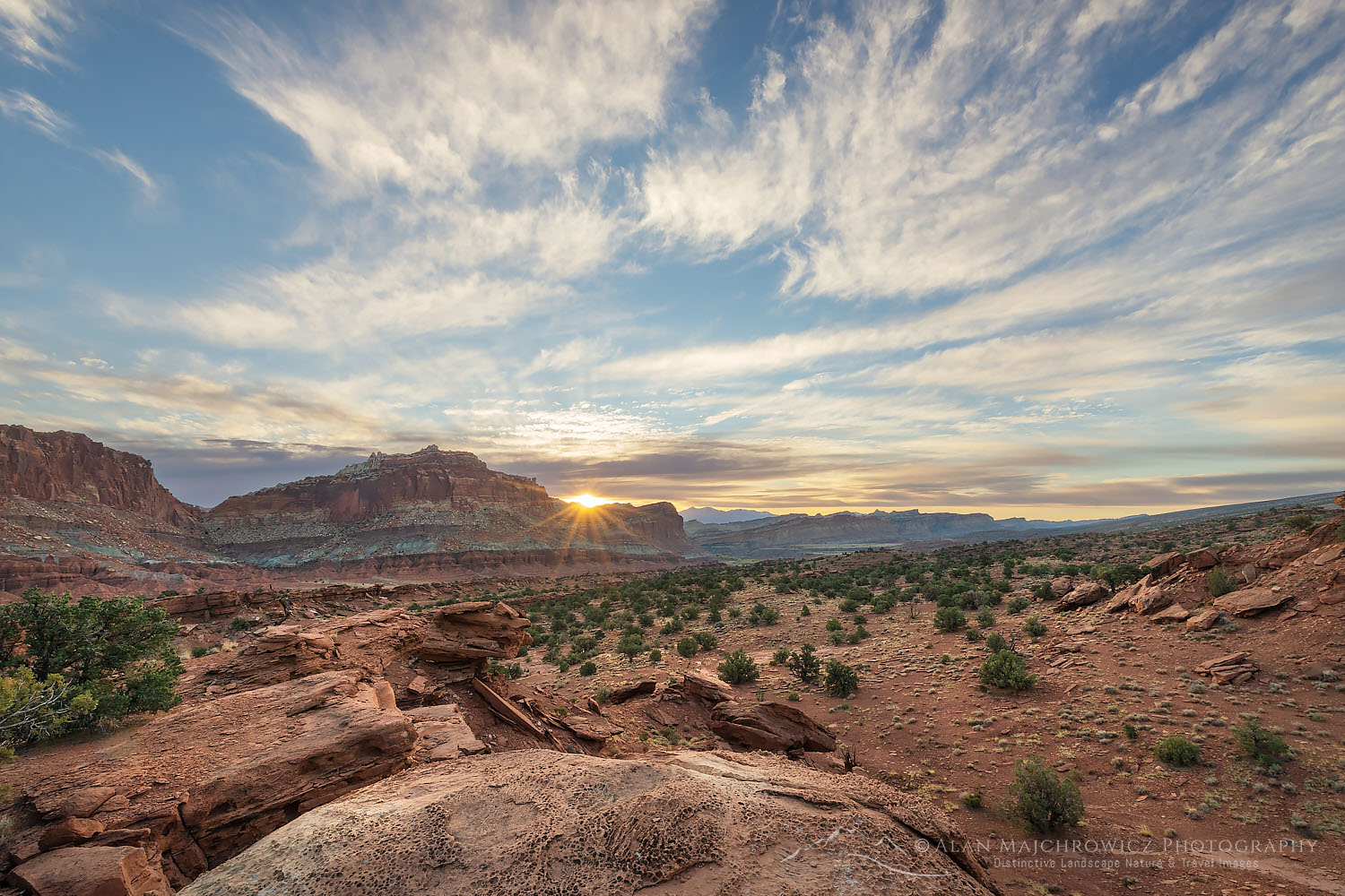 Sunrise from Panorama Point, Capitol Reef National Park Utah #75600