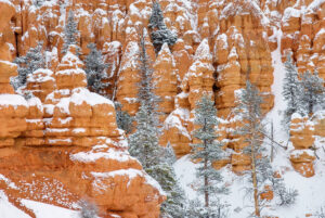 Fresh dusting of snow on Red Canyon, Dixie National Forest Utah