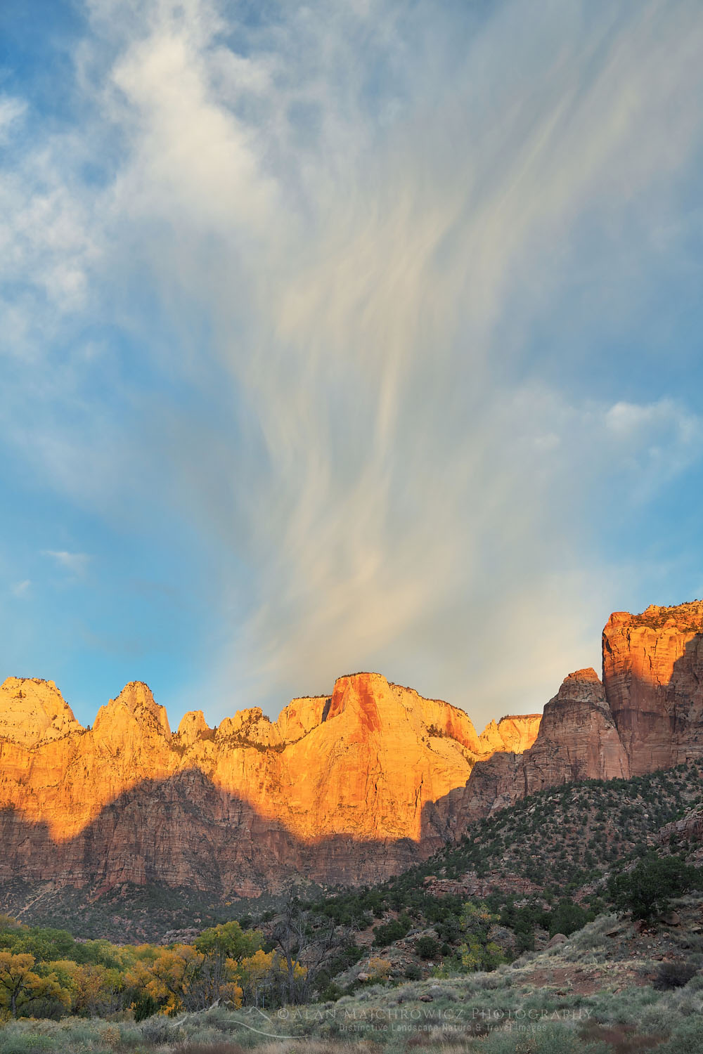 Sunrise at Towers of the Virgin Zion National Park Utah #76653