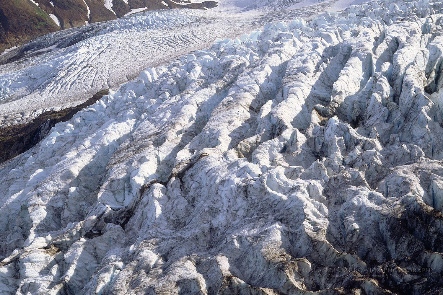 Crevasses on the lower parts of the Coleman Glacier, Mount Baker North Cascades Washington #565