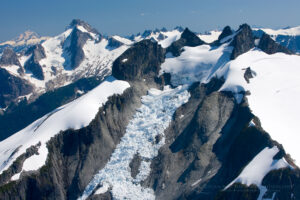 Icy Peak and Mount Blum from Ruth Mountain, North Cascades Washington #17168