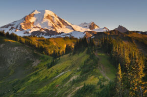 Sunset on Mount Baker from Skyline Divide, Mount Baker Wilderness, North Cascades Washington #49891