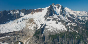 Mount Shuksan with view of the Nooksack Cirque seen from summit of Ruth Mountain, North Cascades #17151