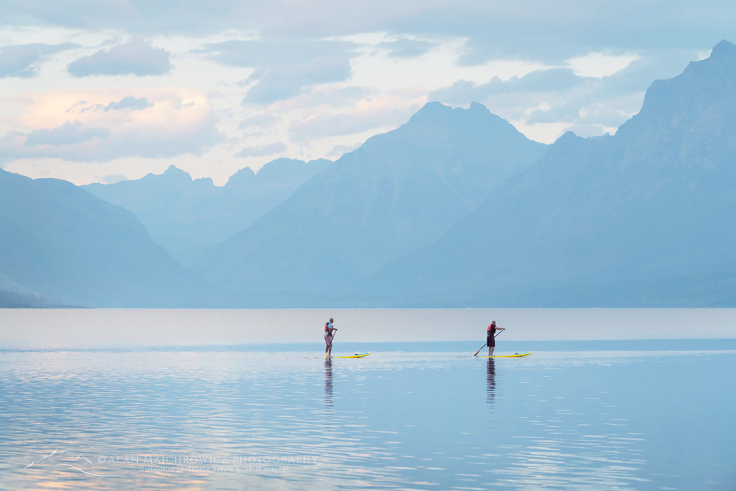 Paddle Boarding on Lake McDonald Glacier National Park Montana #70147