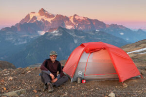 Backcountry camp on Ptarmigan Ridge, Mount Baker Wilderness. North Cascades Washington #73641