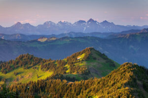 North Cascades seen from Skyline Divide, Mount Baker Wilderness Washington #53264