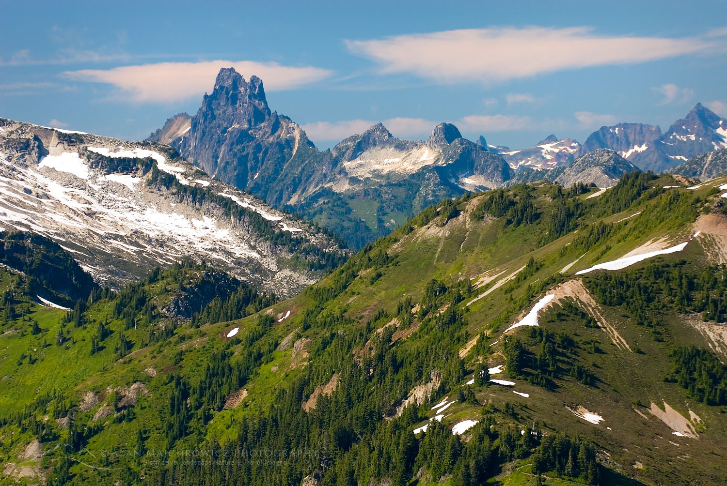 Slesse Mountain and Hannegan Peak, North Cascades Washington #17196