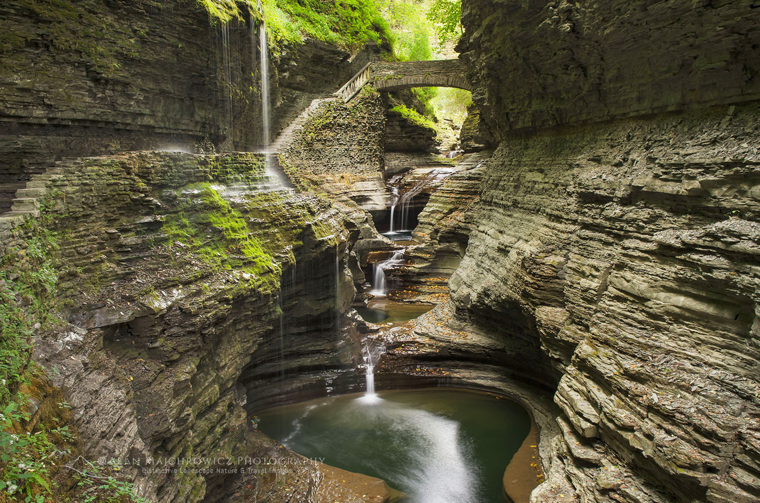 Waterfalls along the Gorge Trail, Watkins Glen State Park, New York #58453