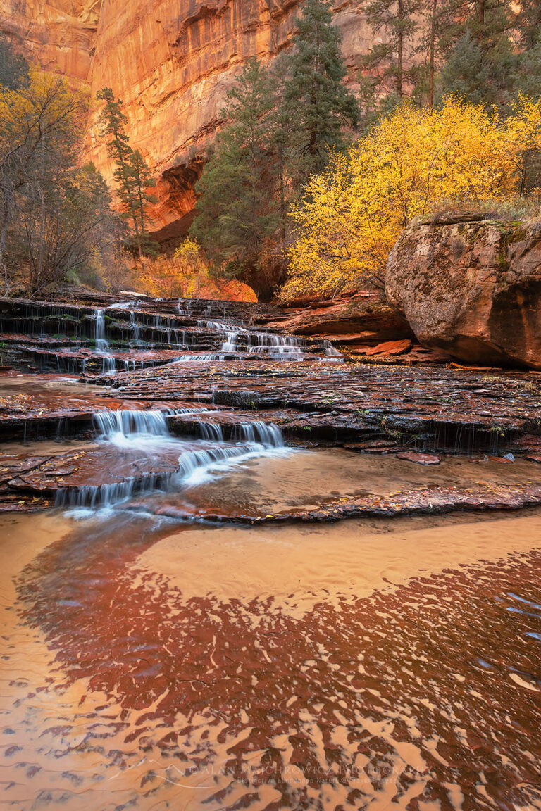 Archangel Falls Zion National Park Alan Majchrowicz Photography