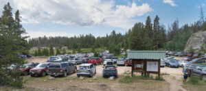 Big Sandy Trailhead parking area. Wind River Range Wyoming
