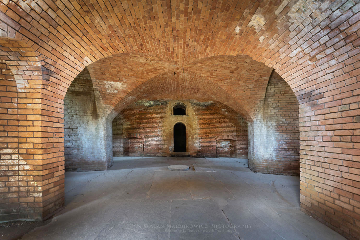 Interior of Southwest Bastion of Historic Fort Gaines, Dauphin Island, Alabama. #77468