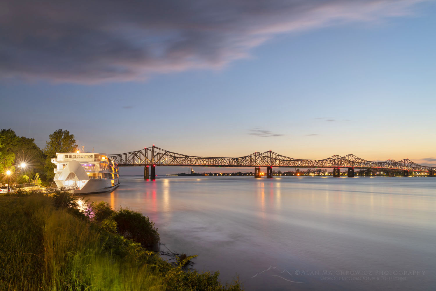 Natchez–Vidalia Bridge Mississippi - Alan Majchrowicz Photography