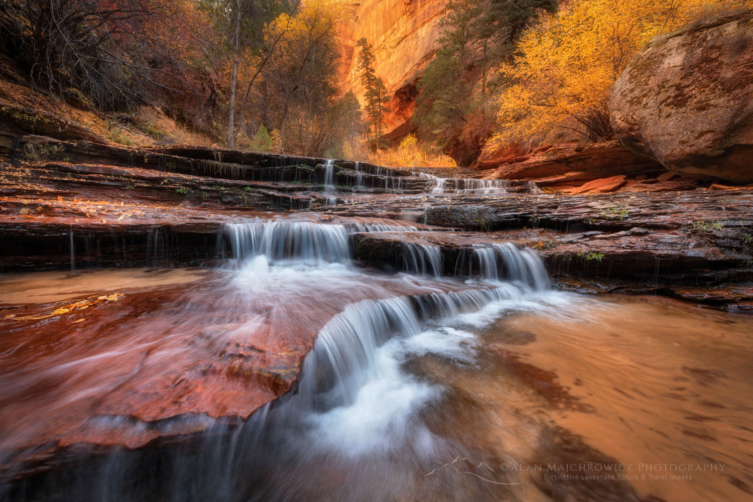 Archangel Falls on Left Fork North Creek, Zion National Park #76762or
