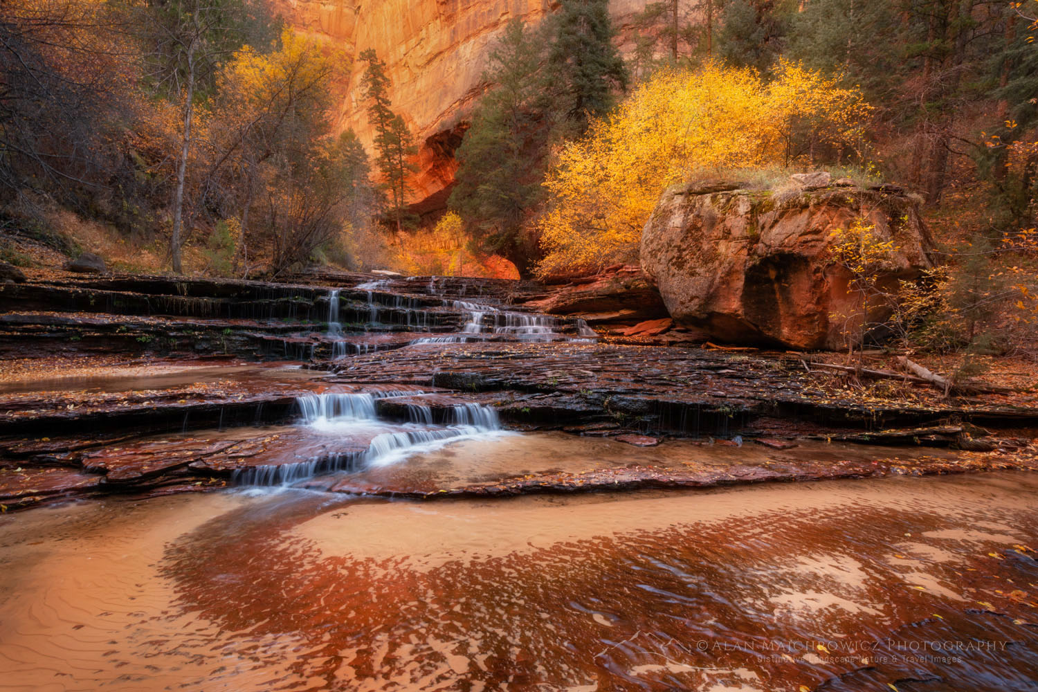 Archangel Falls on Left Fork North Creek, Zion National Park #76785or
