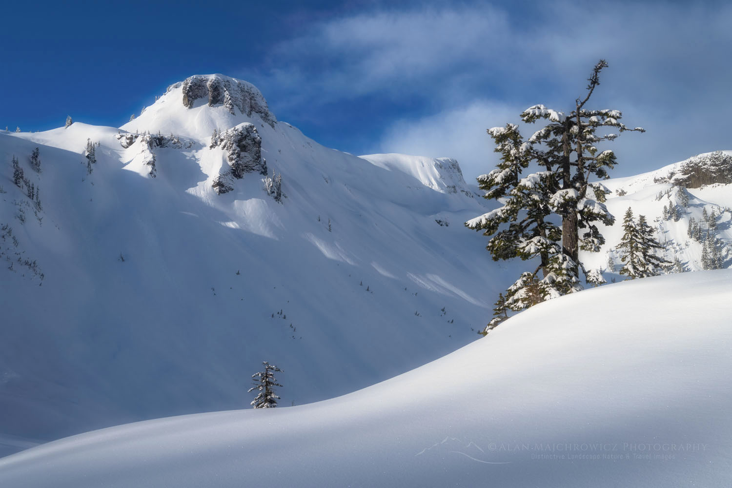 Table Mountain in winter. Heather Meadows Recreation Area North Cascades Washington #77175or