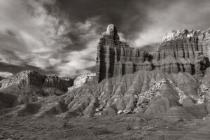 Chimney Rock Capitol Reef National Park Utah #75401bw