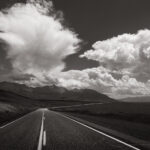 U.S. Highway 93 Lost River Range Idaho. Borah Peak is in the distance #68985bw
