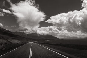 U.S. Highway 93 Lost River Range Idaho. Borah Peak is in the distance #68985bw