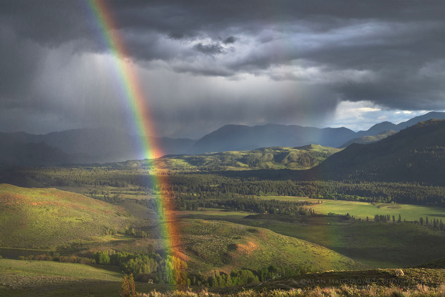 Rainbow over Methow Valley North Cascades Washington #77772