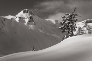 Table Mountain in winter. Heather Meadows Recreation Area, Mt. Baker-Snoqualmie National Forest, North Cascades Washington #77175bw