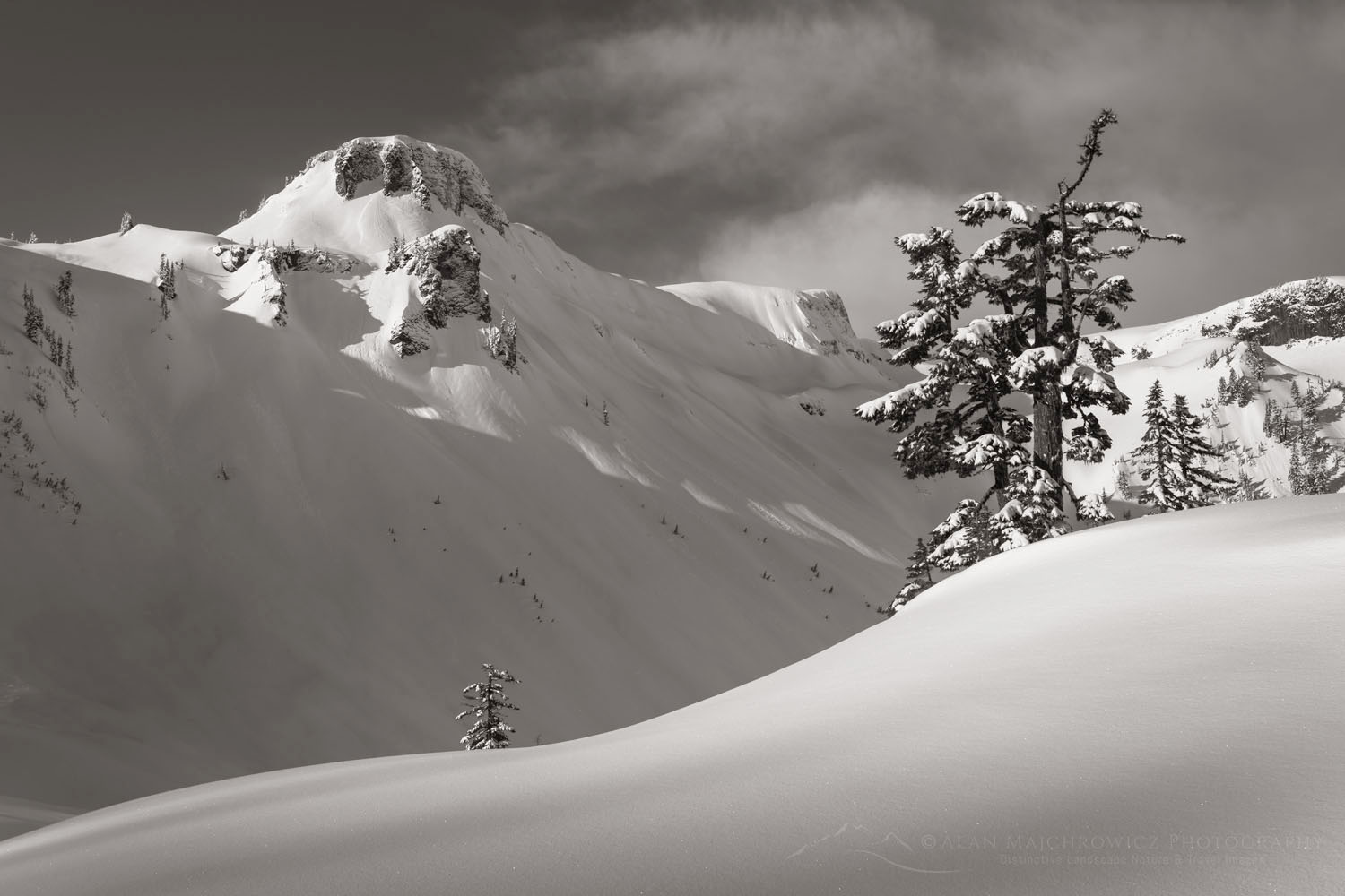 Table Mountain in winter. North Cascades Washington #77175bw