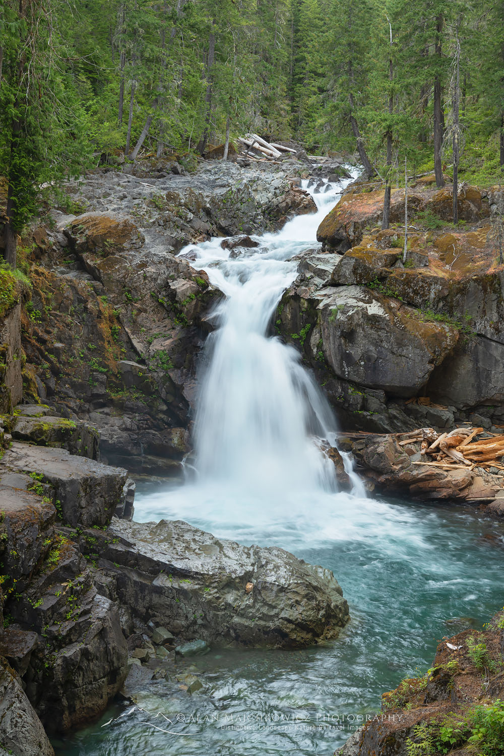 Silver Falls on the Ohanapecosh River, Mount Rainier National Park #77917