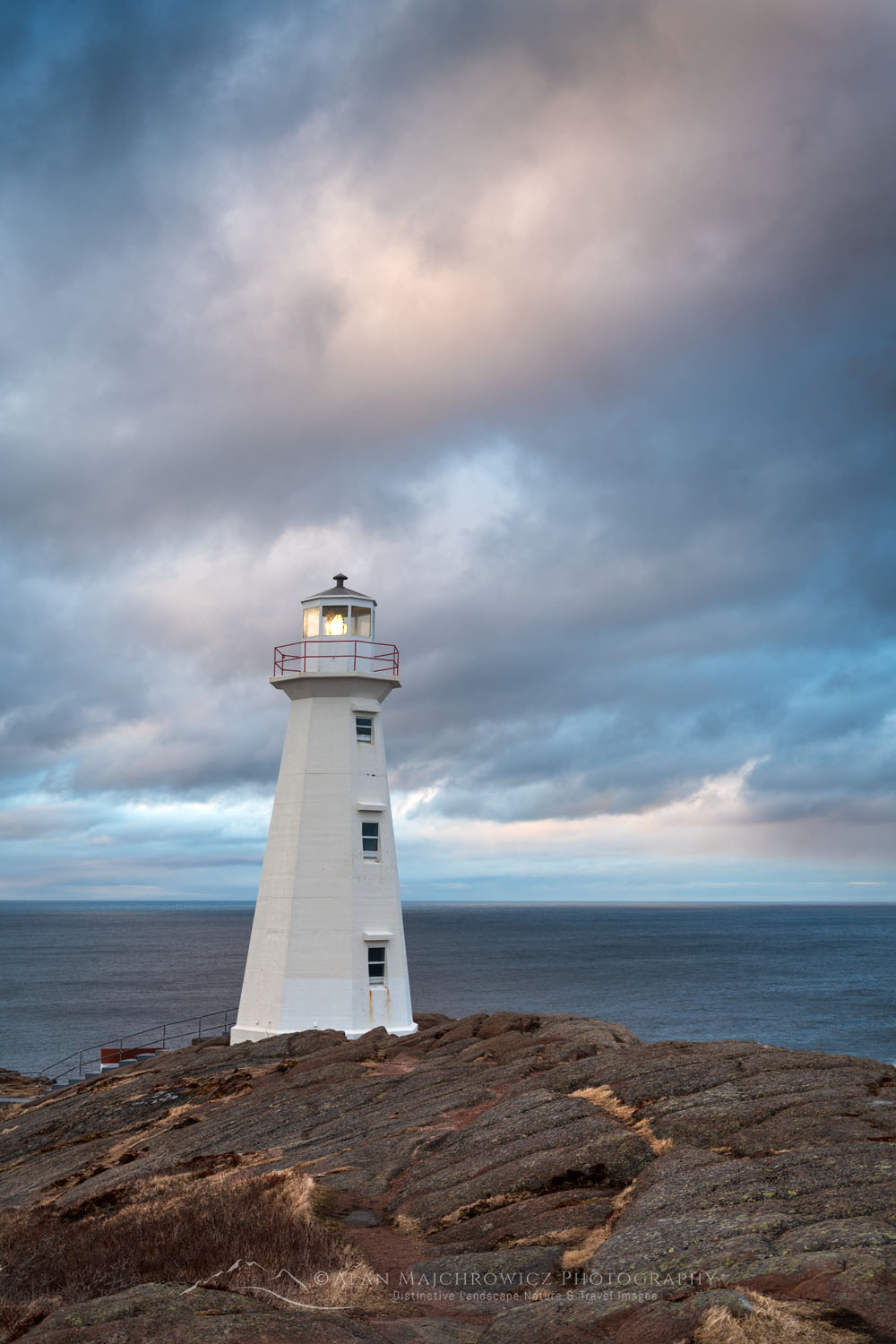 One of two lighthouses at Cape Spear Lighthouse National Historic Site in St. John's, Newfoundland and Labrador, Canada #79484