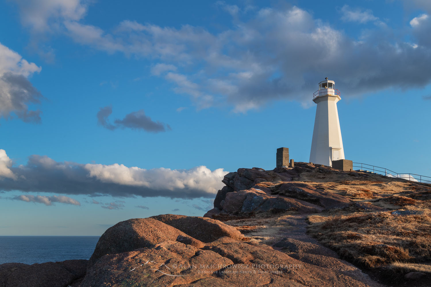 One of two lighthouses at Cape Spear Lighthouse National Historic Site in St. John's, Newfoundland and Labrador, Canada #79512