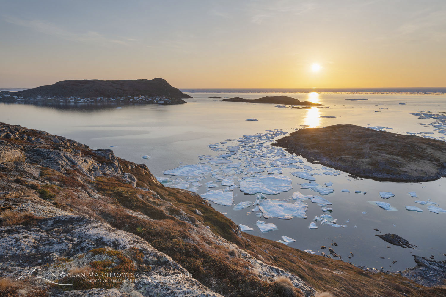 Fogo Island sunset from East Tickle, Newfoundland and Labrador Canada #80147