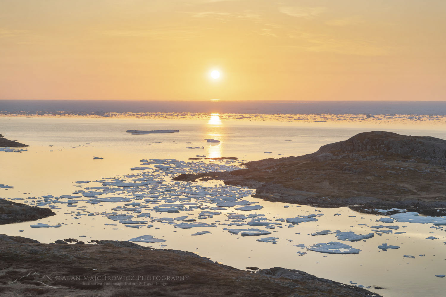 Fogo Island sunset from East Tickle, Newfoundland and Labrador Canada #80156