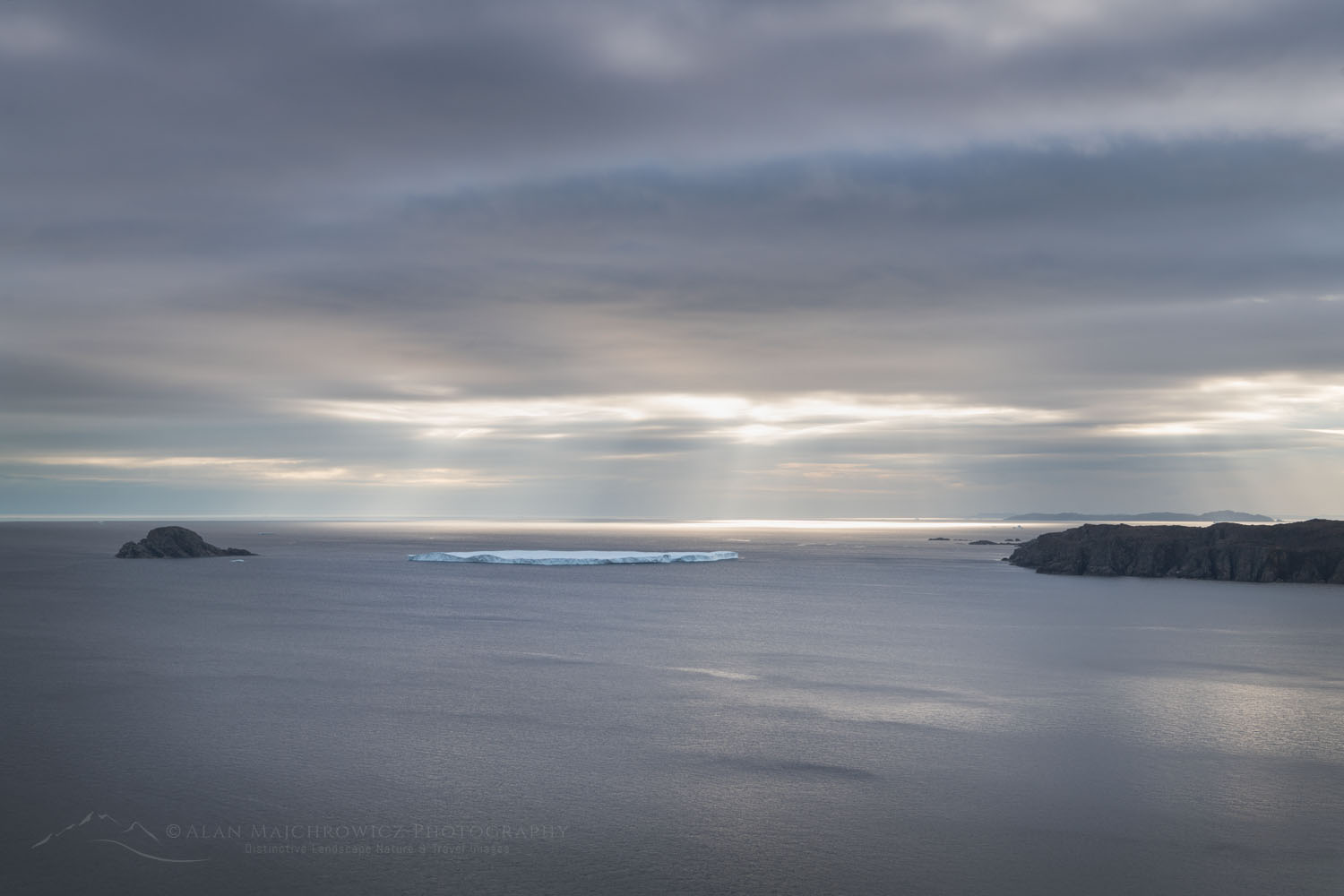 Tabular iceberg near Twillingate, Newfoundland and Labrador Canada #79745
