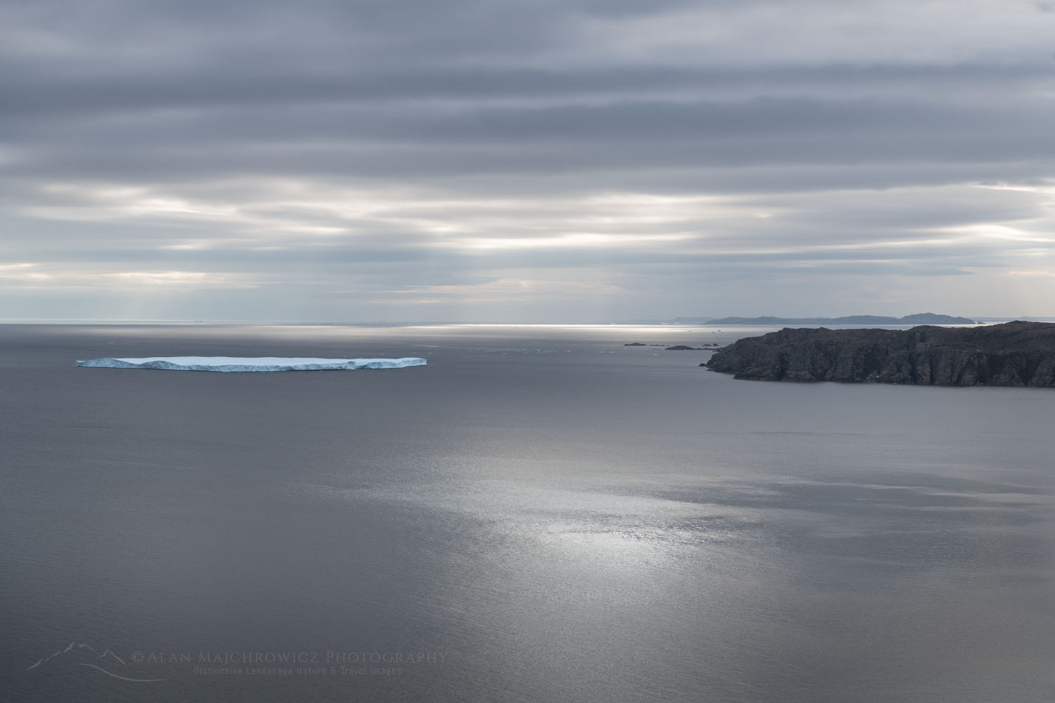 Tabular iceberg near Twillingate, Newfoundland and Labrador Canada #79749