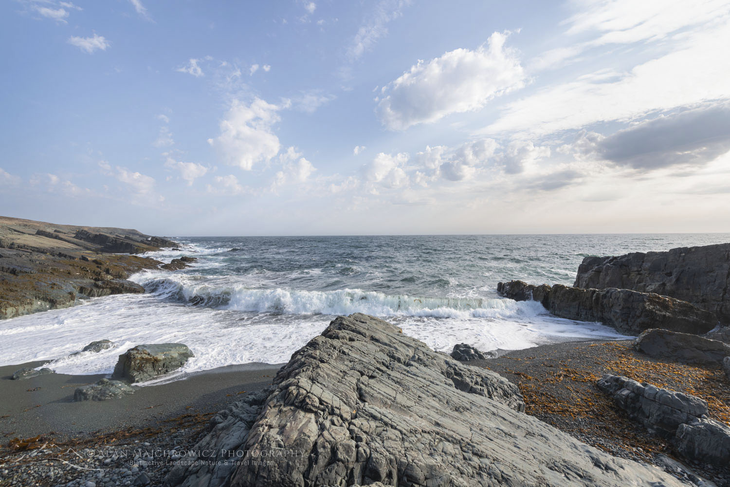 Daleys Point on the southern Avalon Peninsula. Part of the Mistaken Point Ecological Reserve and UNESCO World Heritage Site. Newfoundland and Labrador Canada #80629