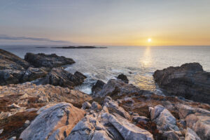 Sunset at the rocky and rugged coast of Cape Bonavista Newfoundland #79565